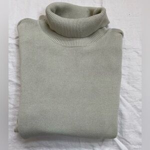 Sonoma Life+Style Women's Turtleneck Sweater Knit Long Sleeve XL Mint Green